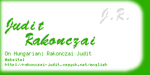 judit rakonczai business card